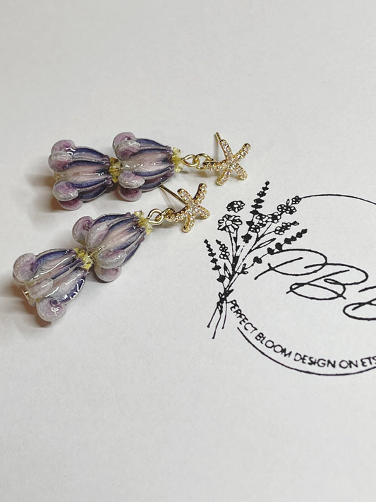 Crown Flower Earrings
